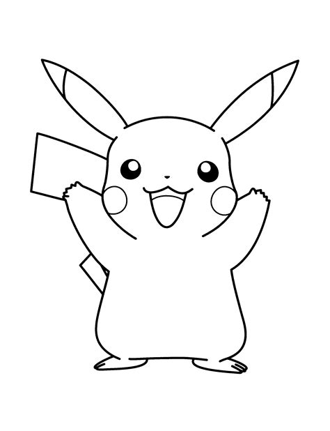 picachu para pintar|Dibujos de Pikachu para imprimir, pintar y colorear